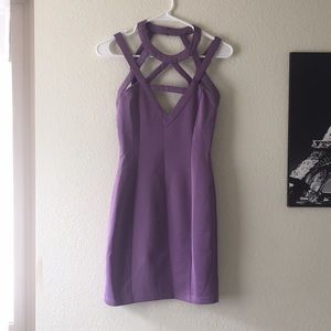 Purple mini dress